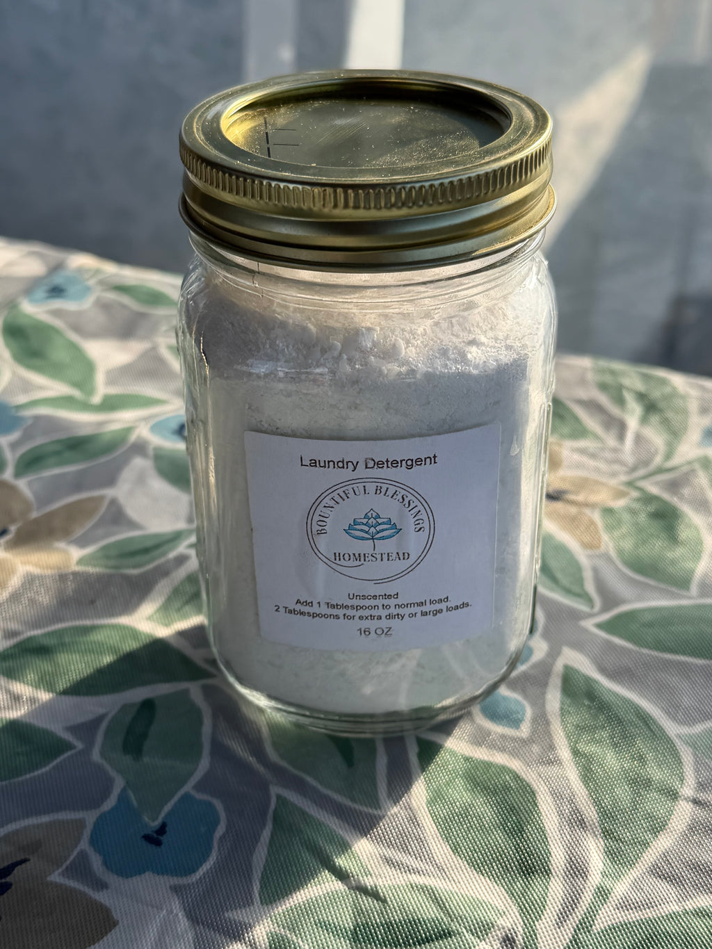 All-Natural Unscented Laundry Detergent